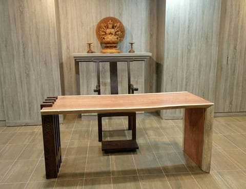 板片-195-書房 書桌-緬甸花梨