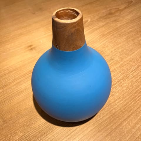 22985/ T7-677粉藍花瓶