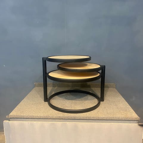 44783-圓型變形小茶几-臺灣扁柏-56*50*43